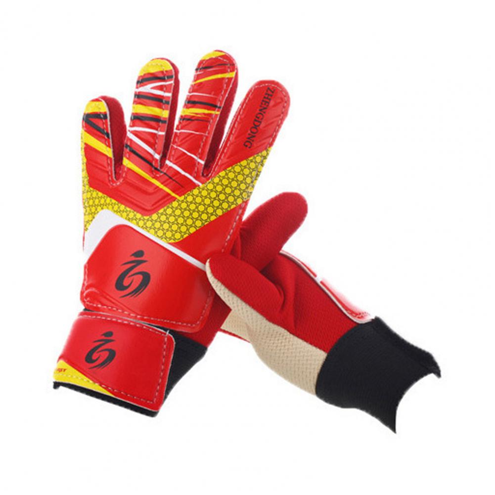 1 Paio Guanti da Calcio dai Colori Vivaci Design Stampato Guanti da Portiere Antiscivolo Protettivi Continua ad Allenarti Guanti da Portiere
