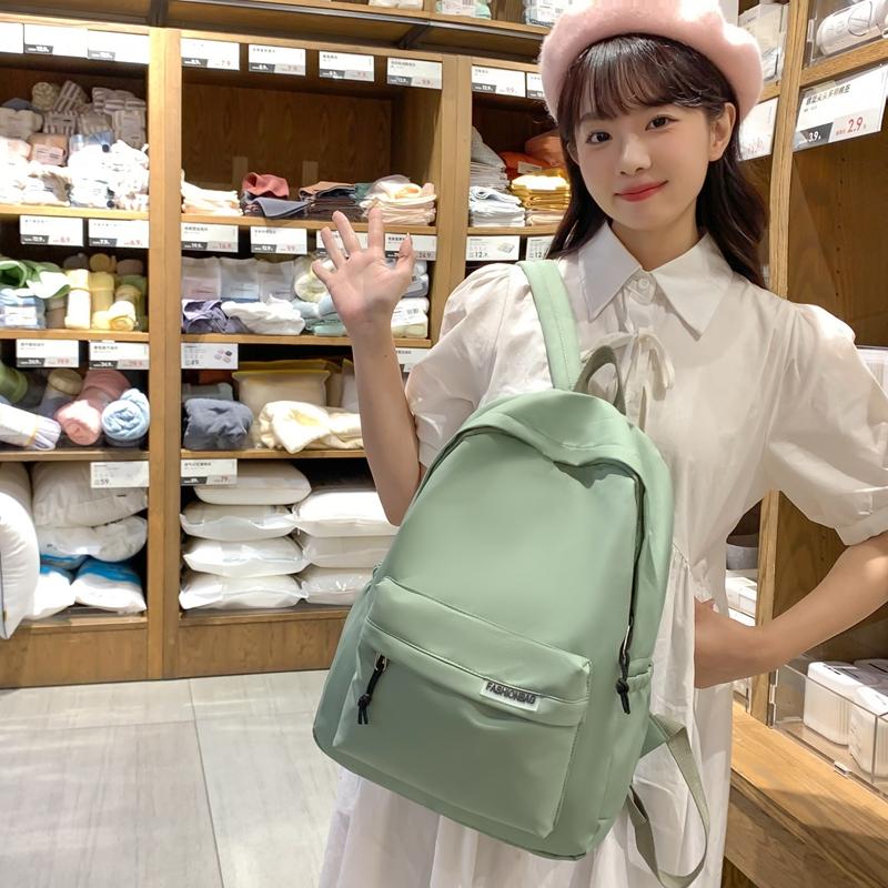 Rucsac de culoare solidă Rucsac de călătorie de mare capacitate pentru femei