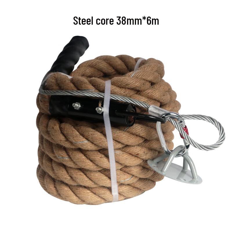 OLOMM Steel Core Training Rope 38mm x 6m