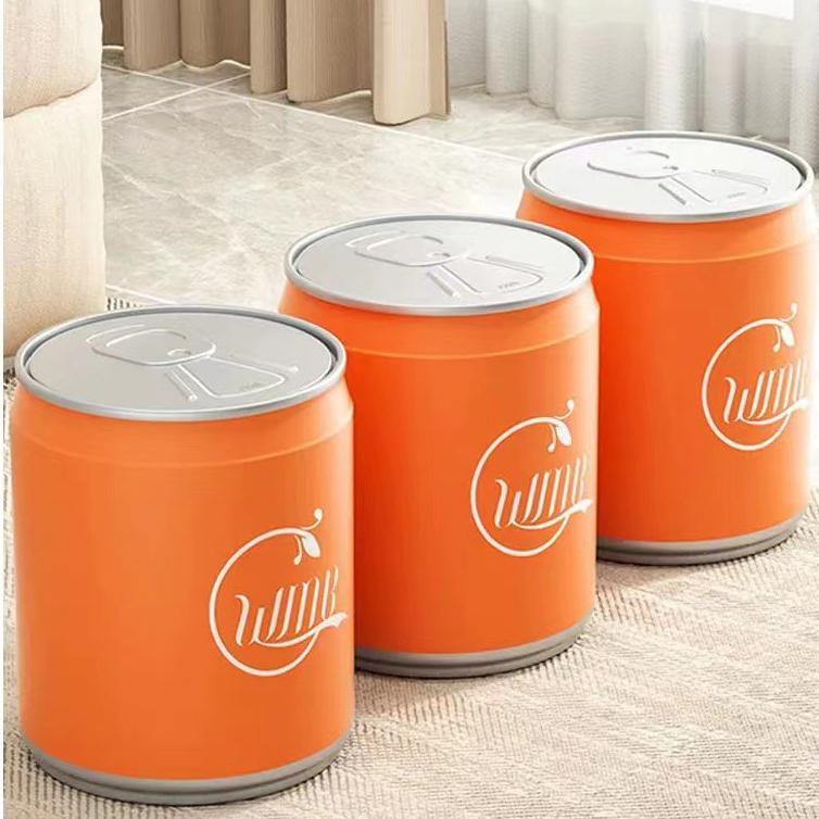 Lixeiras Latas Rede Criativa Doméstica com Tampa Sala de Estar Carro Barril de Armazenamento Cesto de Papel para Banheiro