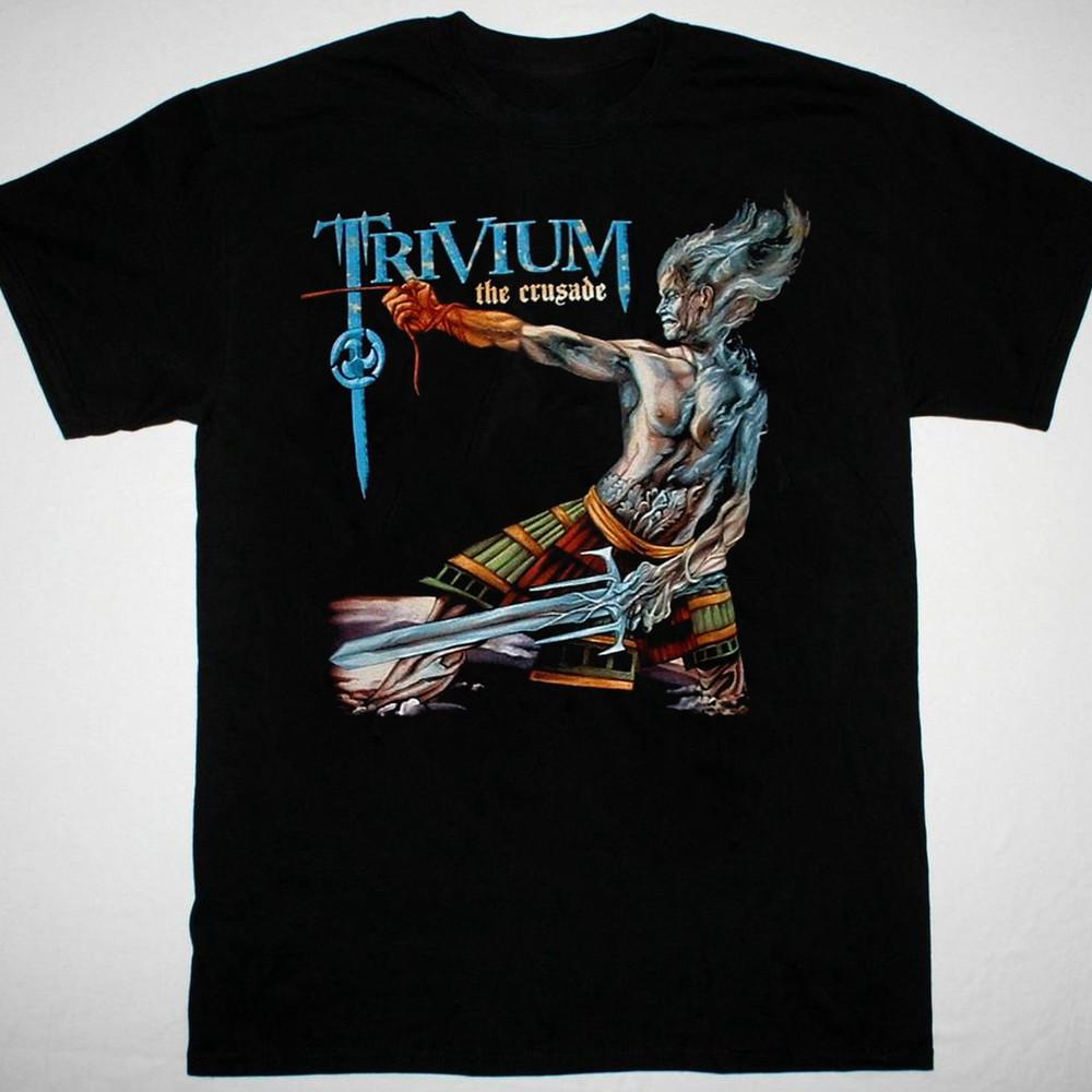 

Trivium The Crusade T-shirt Black Short Sleeve All Sizes S-5XL XX356 Unisex T-Shirt XXXL