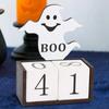 Pumpkin Ghost Castle Halloween Advent Calendar Spooky Wooden  Calendar Ornaments  Haunted House