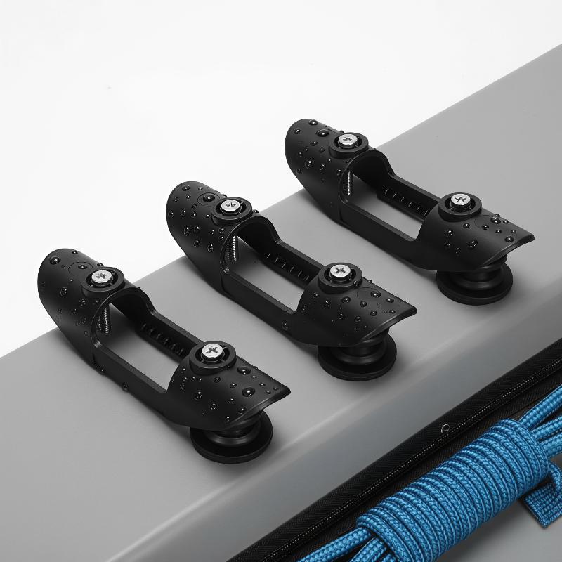 Kayak Canoe Paddle Clip Fishing Boat Oars Deck Mounted Holder Paddle Keeper With Screws Nuts For Kayak Paddle Board Water Sport
