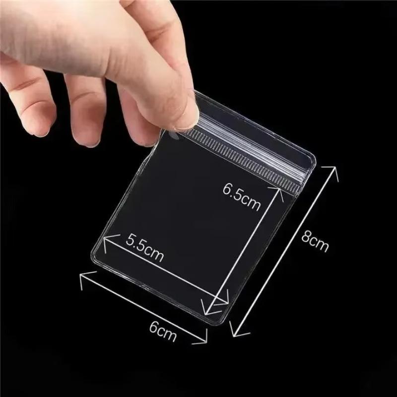 

Мешочки для упаковки ювелирных изделий - 10 шт. Многоразовые ПВХ для защиты от окисления, прозрачные органайзеры для сережек и ожерелий 6*8cm белый