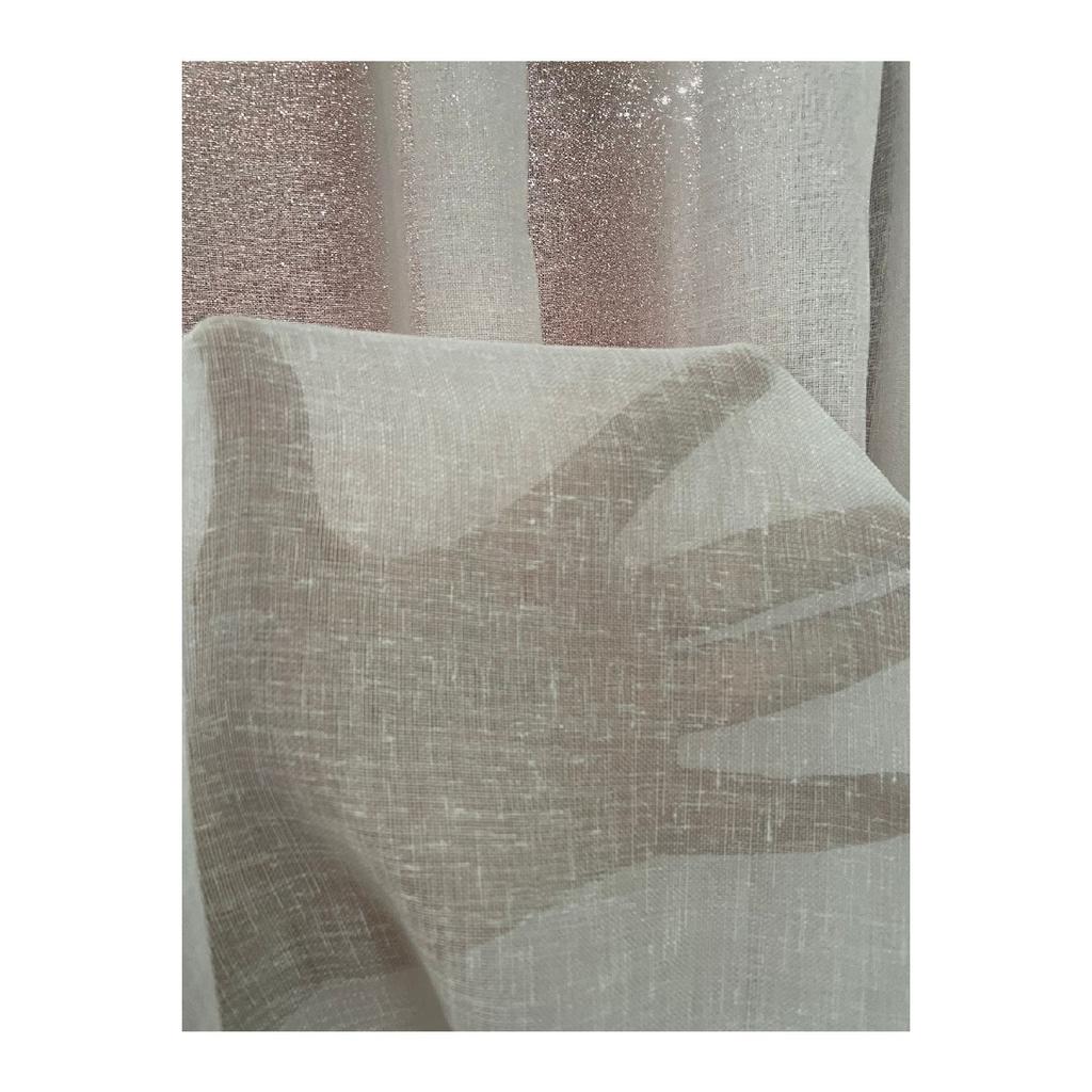 Phoenix Linen -looking Tulle Curtain Cream (without Pleasure)