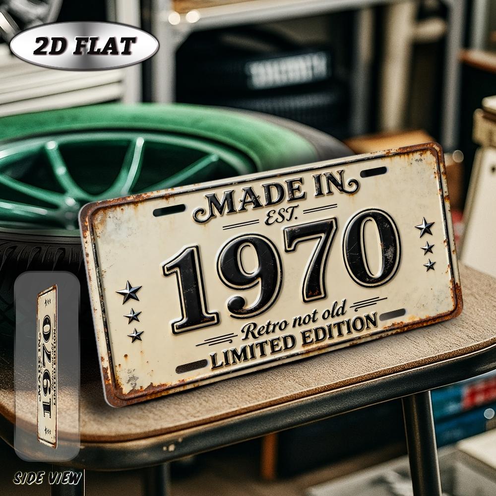

Made in Retro Not Old Limited Edition D Flat Aluminum Metal Tin Sign for Vintage Birthday Keepsake Wall Decor Bar Gara 15x30cm(5.9x7.8inch)