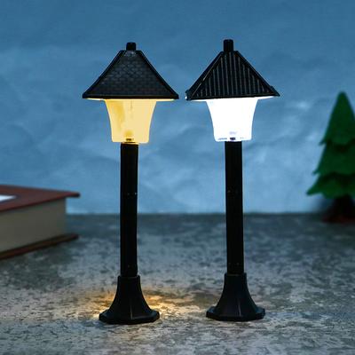 1:12 Domek dla lalek Miniatura Park Lampa uliczna Lampa LED Latarnia Słupek Latarnia uliczna Dekoracja