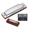 Suzuki 1072 F Folkmaster Standard 10 Hole Diatonic Harmonica Key of F 20 Tone for Beginner Student