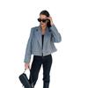 2024 European & American Women's Autumn/Winter Woolen Jacket with British Suit Collar