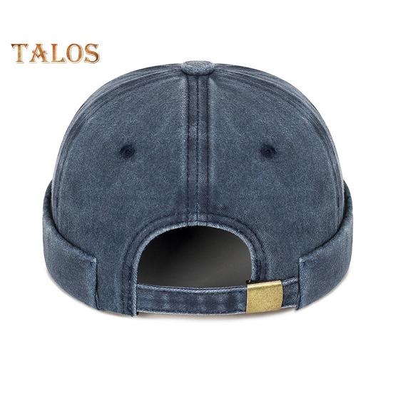 Klobouky Dome bez krempy pro ženy muže dělníka námořníka čepice lebka s ohrnutým lemem retro džínový docker klobouk na turistiku cestování výlety