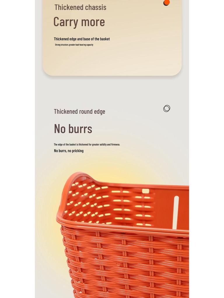 Universal Blue Front Bicycle Basket for Permanent Storage