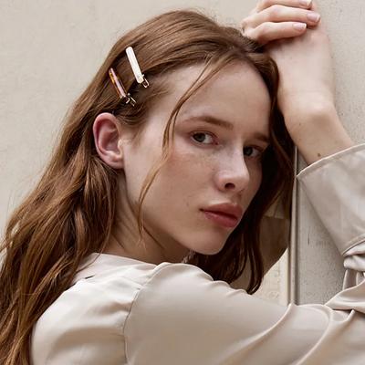 Marble Side Hair Pin SET, Aube