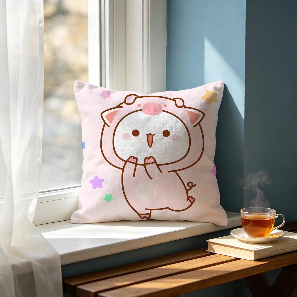 Cute MMochi Cated Cushion Cover Cushion Cover Set Pcs X X X Pillowcase Decorative Sofa Home Decor