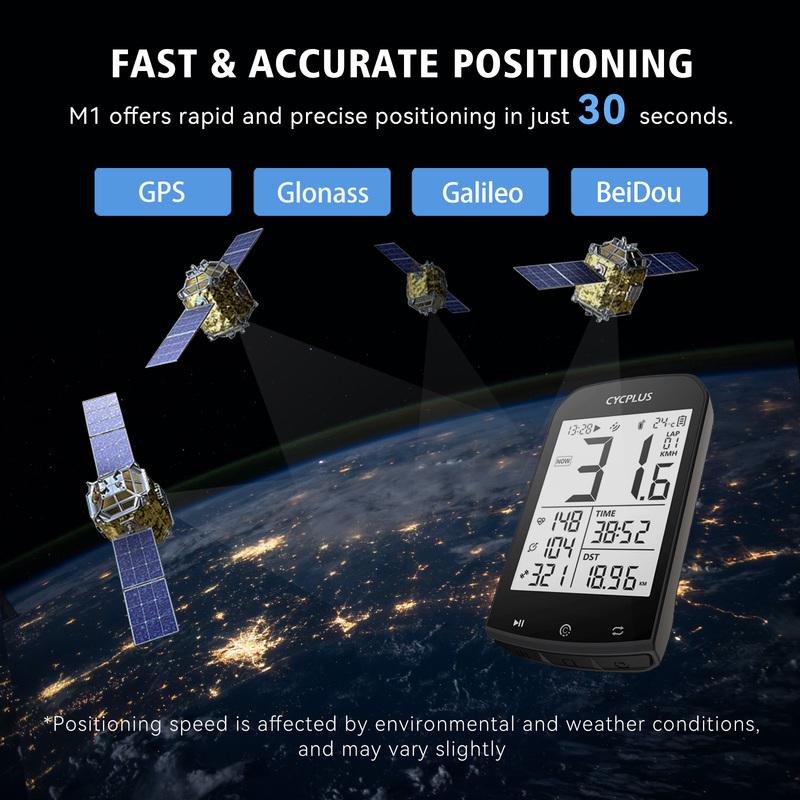 GPS Bike Computer Wireless CYCPLUS M1 Waterproof Speedometer Odometer ANT+ Bluetooth5.0 Cycling Bicycle Accessories