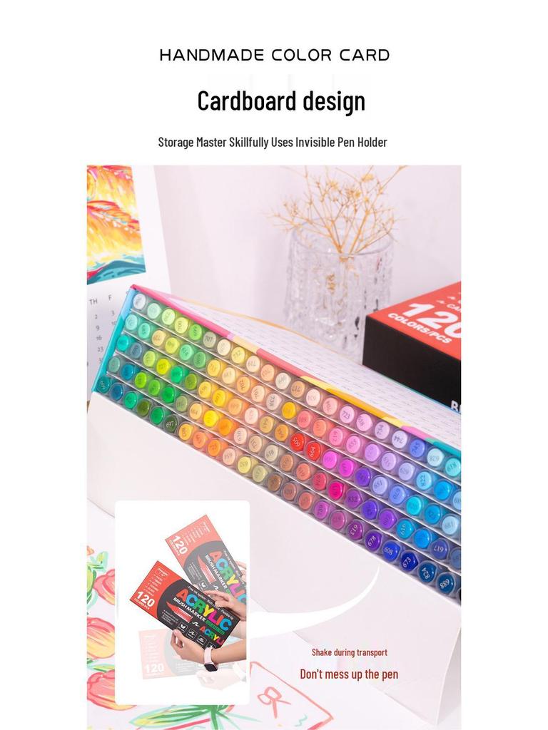 Guangna 8101 Stackable Soft Tip Acrylic Marker Set - 408 Colors for Art & DIY Graffiti