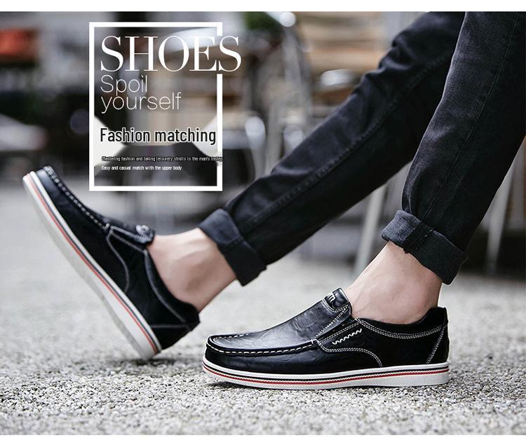 Sapatos Mocassins de Couro Masculinos Plus Size - Sapatos Formais e Casuais para Escritório.