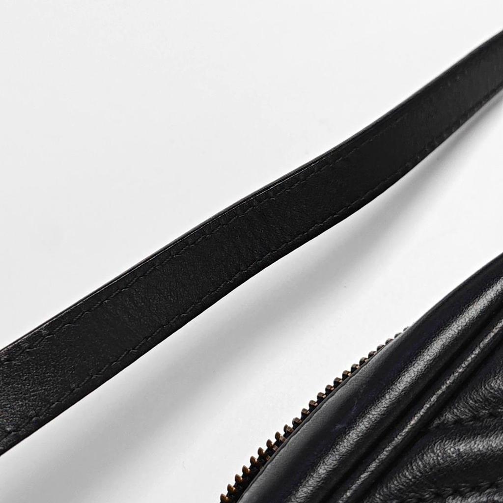 [Pre-Owned] Gucci GG Marmont Matelassé Mini Bag 'Nero' - Very Good #1I0JQDT