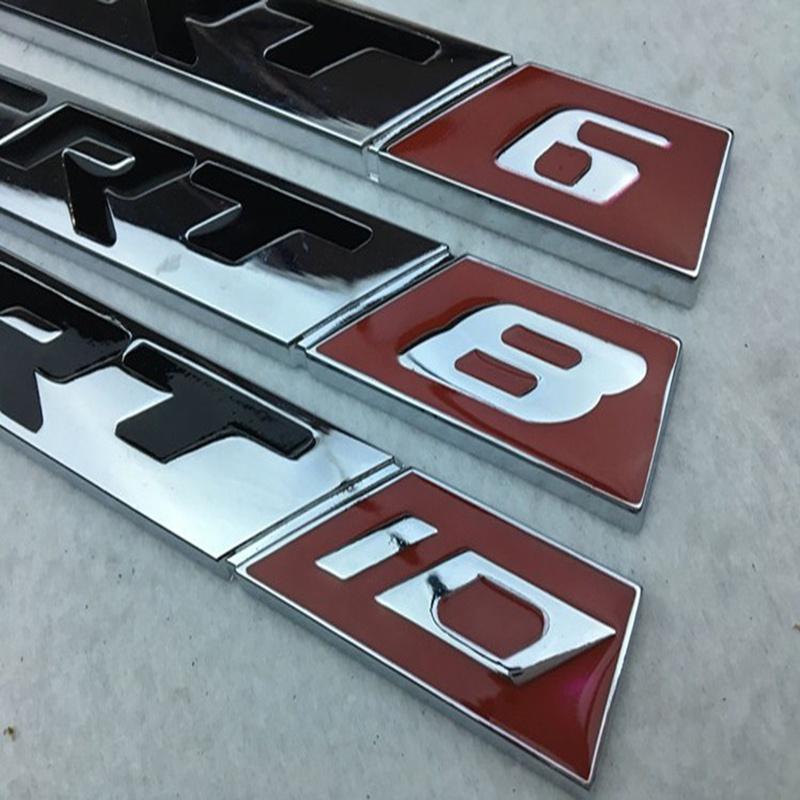 3d Car Metal Emblems Badges Decal For Srt 6 8 10 New