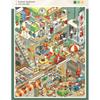 Die-cut Miniature Scene Collection Book DIY Decompression DIY Cabin Scene Toy Visual Stacking Game Stickers Collection Book