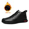 Fashion Luxury Brand Men Genuine Outdoo Leather Outdoor Sneaker Classic Comfy Flat Designer Shoes Lace Up Walking Antiskid Driving Shoes