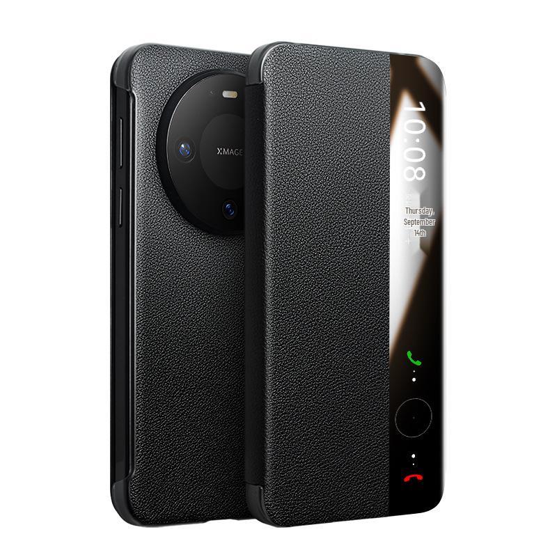 Huawei Mate 80 Pro Max Magnetic Leather Flip Case with Smart Sleep RS Protection