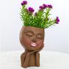 Creative Fashion Garden Face Gill Pot Resin Decoration Family Desktop Villa Balcony Courtyard Decorative Doll Fleshy Flower Pot