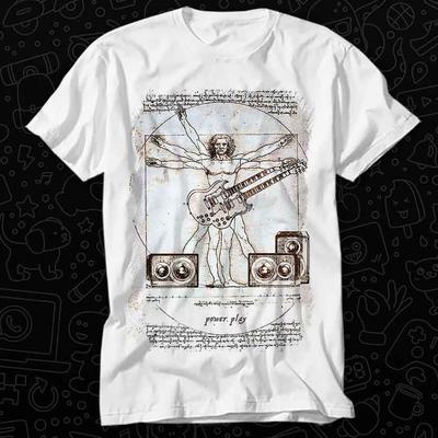 Da Vinci The Guitarist Hilarious Novelty Saying T Shirt 548
