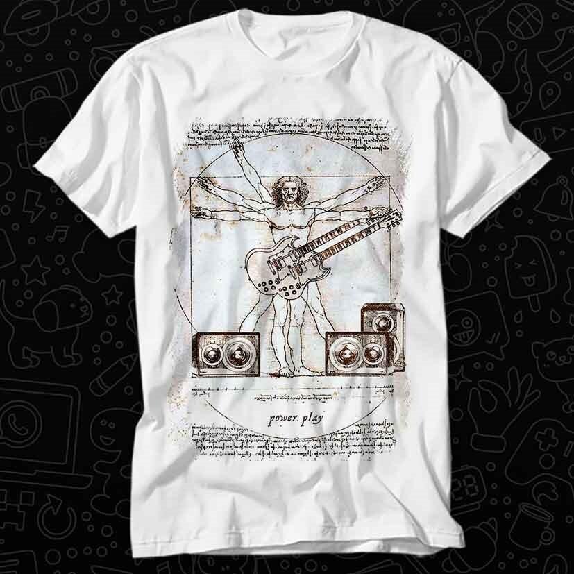 

Da Vinci The Guitarist Hilarious Novelty Saying T Shirt 548 XL