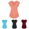 Plus Size Women's Summer Short Sleeve Blouse T Shirt Tops Casual Loose Tunic Tee For Effortless Style And Comfort