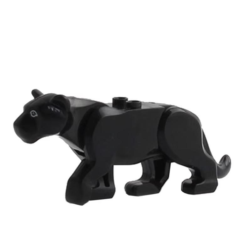 MOC Farm Zoo Animal Building Blocks Crocodile Shark Dolphin Chimpanzee Cow Leopard Educational Game Accessories Bricks Kids Toys