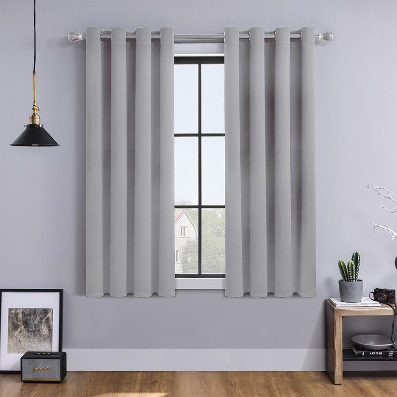 Vorhänge Nordisches Wohnzimmer Schlafzimmer Einfarbig Hochpräziser Verdunkelungsvorhang Fertigprodukt