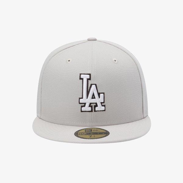 Gorra Ajustada New Era MLB La Dodgers Contorno Piedra