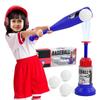 Adjustable Automatic Pitching Baseball Toy Set for Kids Outdoor Backyard Sports Parent-Child Interactive Play