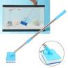Double-Sided Tank Sponge Cleaning Brush Super Long Handle Window Algae Aquarium Fish Cleaner Inner Wall Cleaning Tools