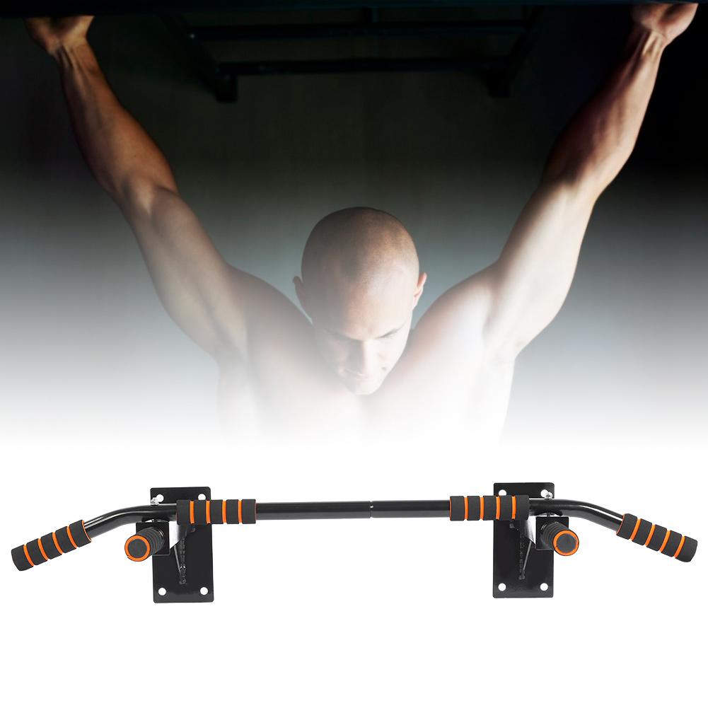 Wall Mount Pull Up Bar Chin Up Body Bulding Exercise Fitness Gym Home with 6 Foam Handles