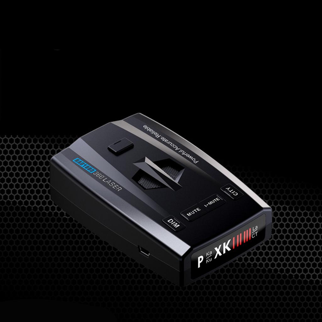 Long Range Radar Detector Vehicle Speed Alarm System Front Rear Detection City Highway Mute Modes for Cars