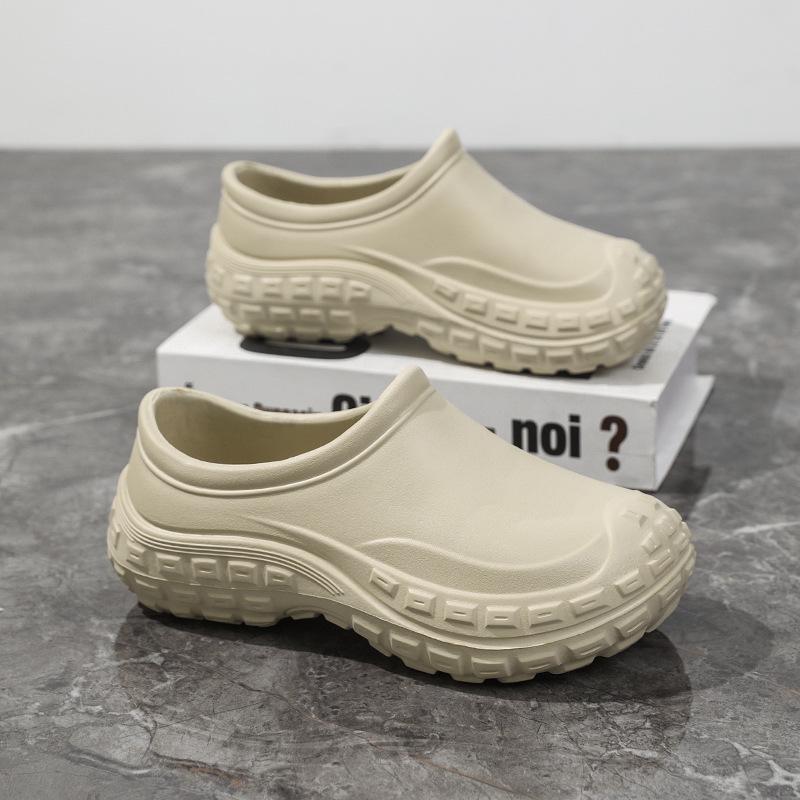 Men s Non-Slip Waterproof Kitchen Shoes: Breathable, Thickened, Wear-Resistant Chef Rain Boots 44