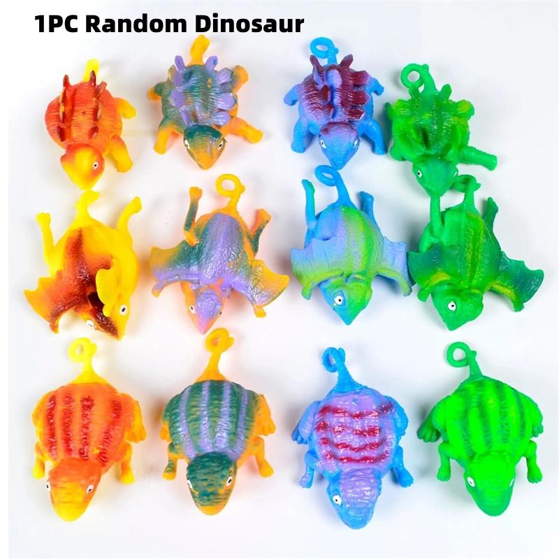 

Animation Blowing Dinosaur Plaything Farm Animals Press Fidgeting Toys Novelty Blow Up Animal Balloon For Kids Birthday Party Gifts Random style