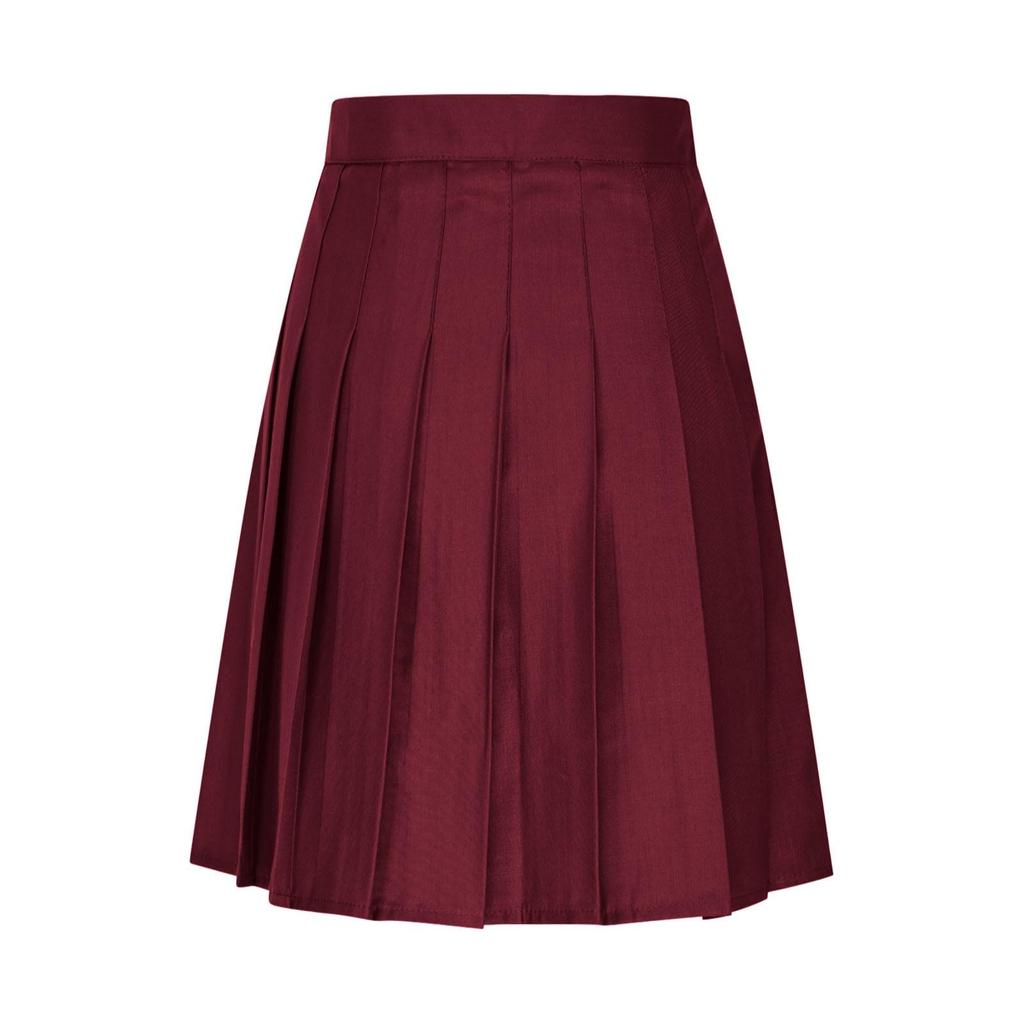 Women's Fashion Solid Color High Waist Folded A-line Long Skirt Half Body Skirt