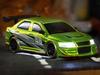 Japanese TURBO RACING Drift Car C66 Green Hi-Tec [Official Product] 1/76