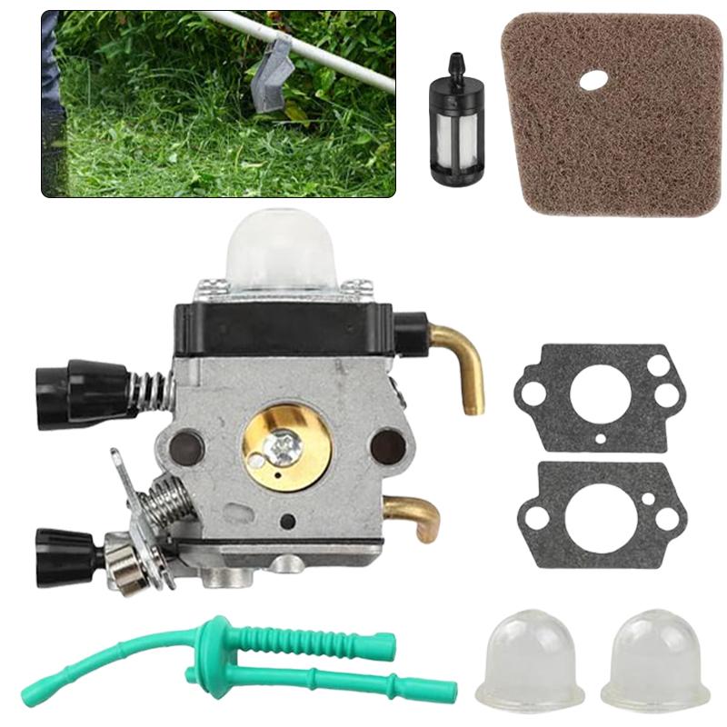 Carburetor Kit For FS55 For FS55R For FS55RC For FS38 For KM55 With Air Filter Fuel Pipe Gasket Brushcutter Lawn Mower Parts