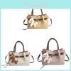 Pu Womens Tote Bag With Top Stitching Casual Crossbody For Daily Use