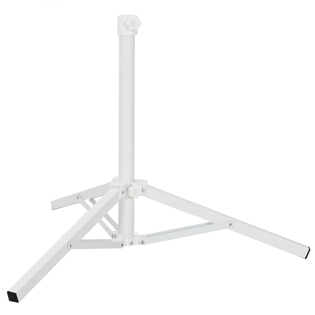 Parasol Stand White Steel for 25 32 Mm Pole