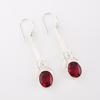 Pink Rubellite Gemstone 925 Sterling Silver Jewelry Handmade Drop Earrings 1.76" EE-171-11