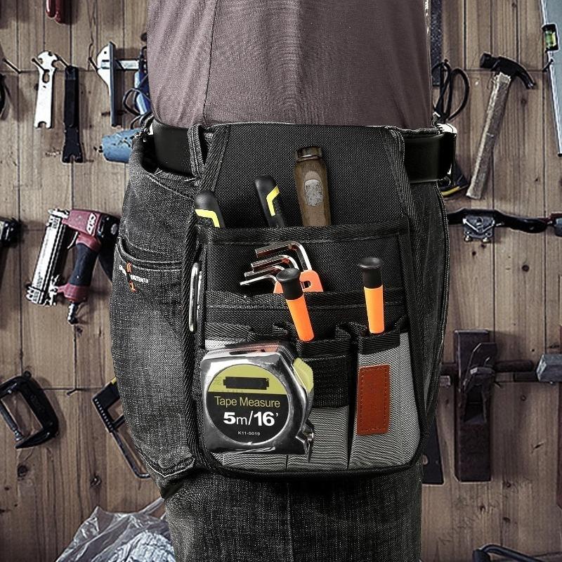 New Tool Bag Tool Belt Pouches for Men's Pocket Tool Pouch, Mini Tool Organizer Pouch, Durable for Electrician Carpenter Bag