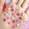 Heißer Verkauf Bunte Lippen Dreidimensionale Nagelkunst-Verzierungen DIY Kleidungsknöpfe Handgefertigte Puppen-Verzierungen Zubehör