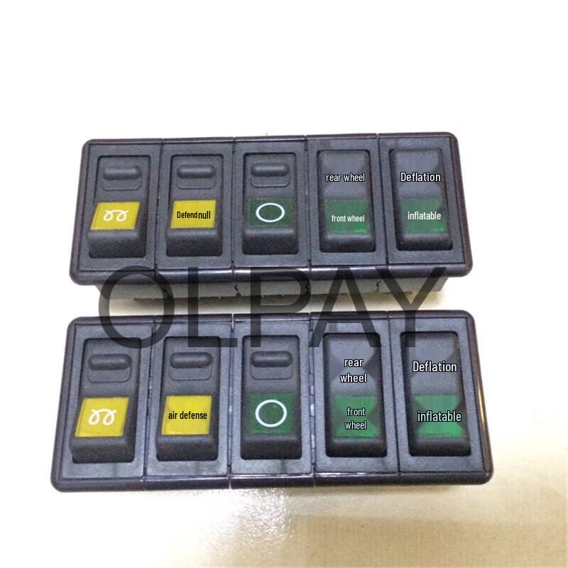 OLPAY 5-Gang Rocker Switch for Dongfeng EQ2102 Military Vehicle