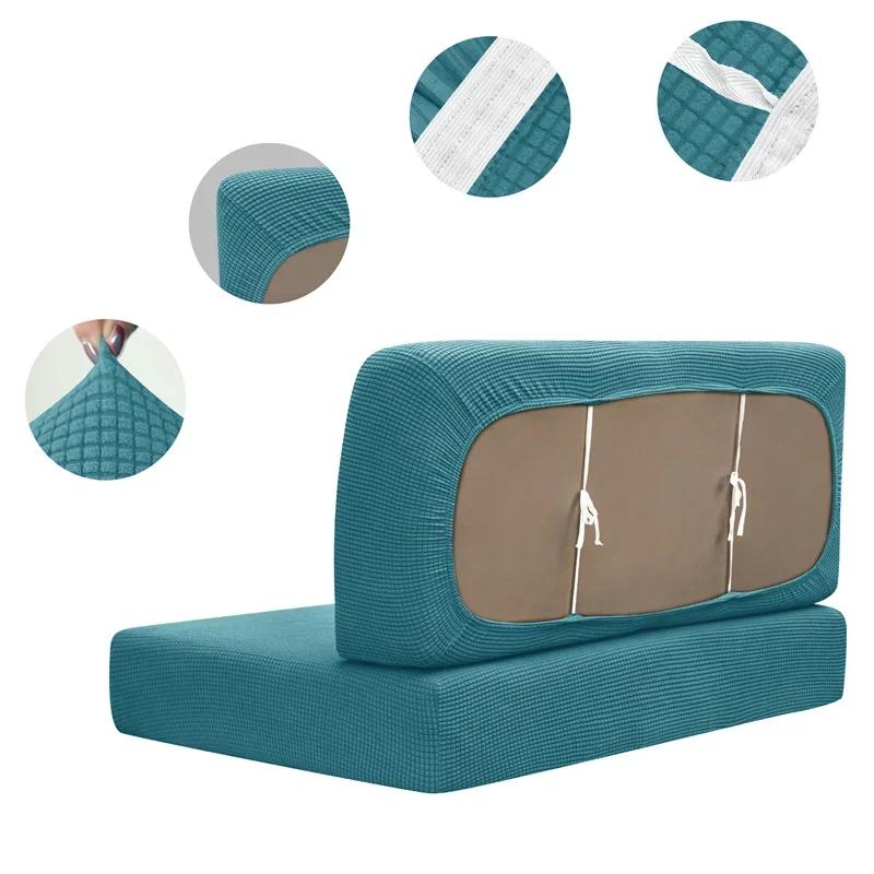 RV Dinette Cushion Covers Jacquard Stretch RV Dinette Seat Covers Washable Loveseat Slipcovers for RV Camper Car Bench Seats