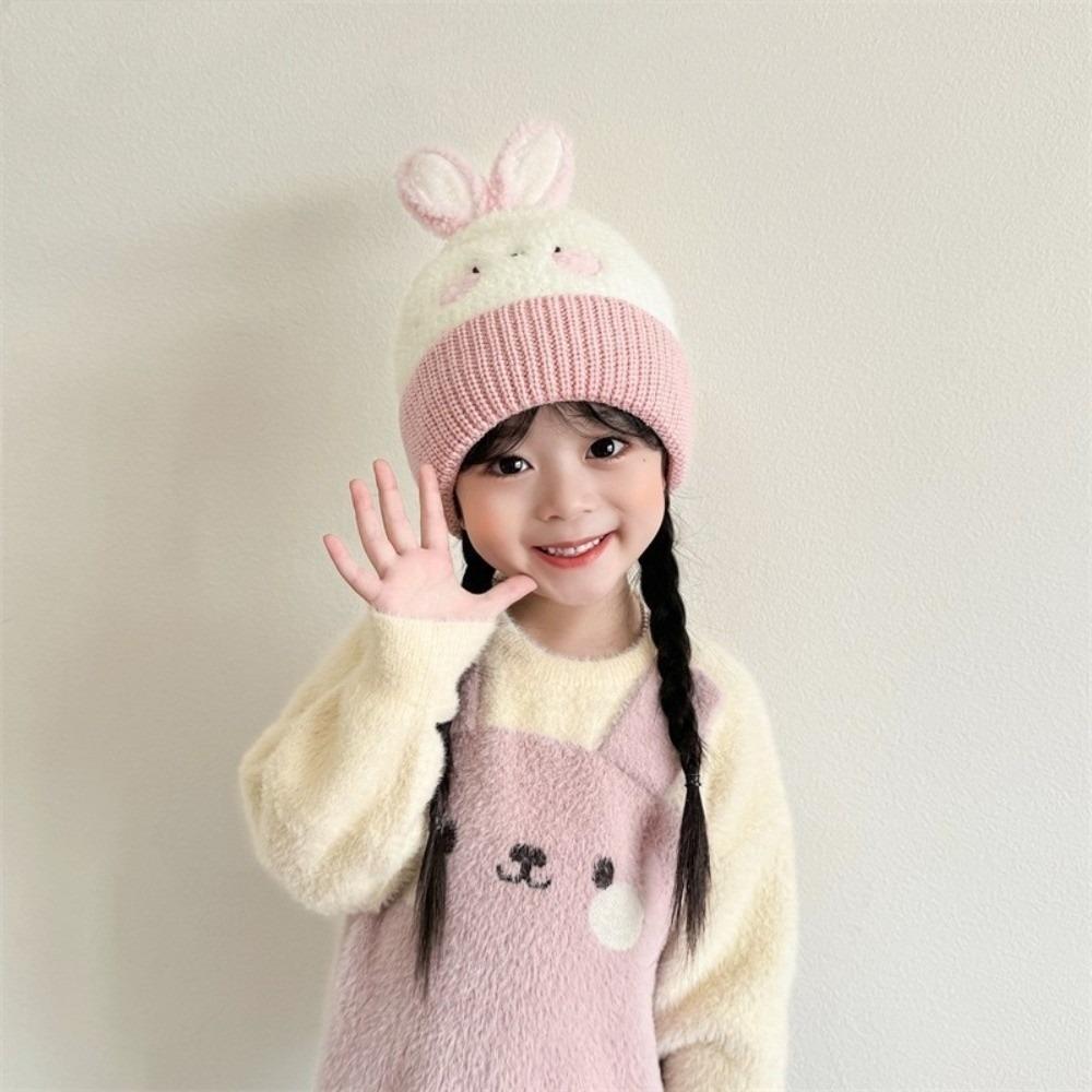 

Вязаная Зимняя Теплая Шапка Теплая Шапка с Защитой Ушей Милая Шапка-Пуловер Детская 1