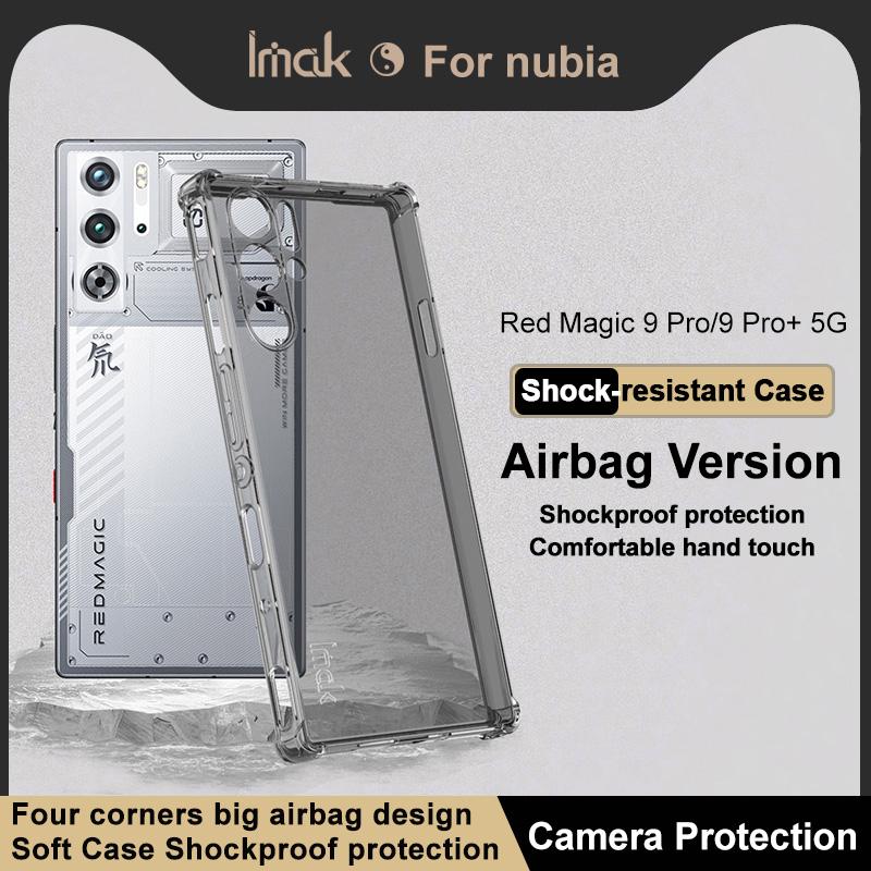 

IMAK For ZTE nubia Red Magic 9 Pro 5G/9 Pro+ 5G/9S Pro 5G/9S Pro+ 5G TPU Case Anti-Drop Clear Phone Cover Transparent Black